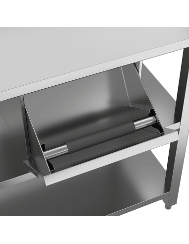 Mueble cafetero mesa acero inoxidable con cajón...