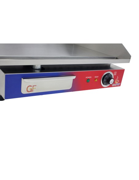 Plancha electrica de cromo duro con termostato E.G.0 550 X 430 X 252 Mm