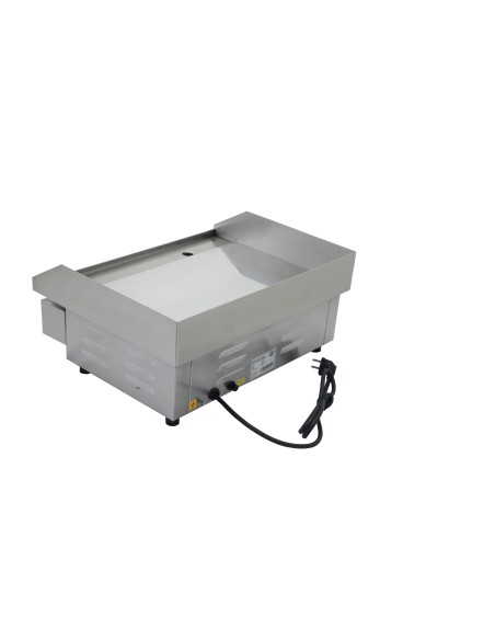 Plancha electrica de cromo duro con termostato E.G.0 550 X 430 X 252 Mm