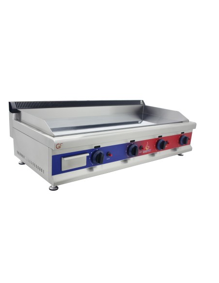 Gasfrit - Plancha de cromo duro de acero inoxidable a gas industrial para restaurante 1150 x 575 x 365 mm 12 kw