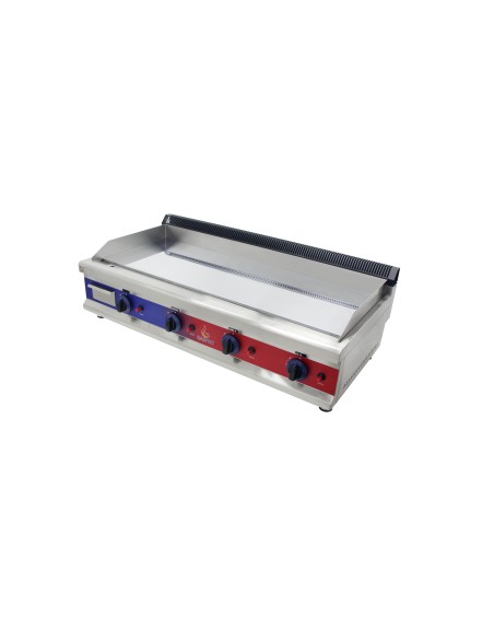 Gasfrit - Plancha de cromo duro de acero inoxidable a gas industrial para restaurante 1150 x 575 x 365 mm 12 kw
