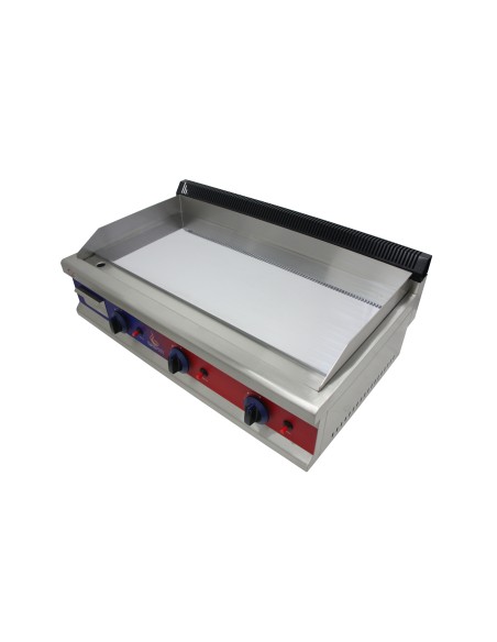 Gasfrit - Plancha de cromo duro de acero inoxidable a gas industrial para restaurante 950 x 575 x 365 mm 9 kw