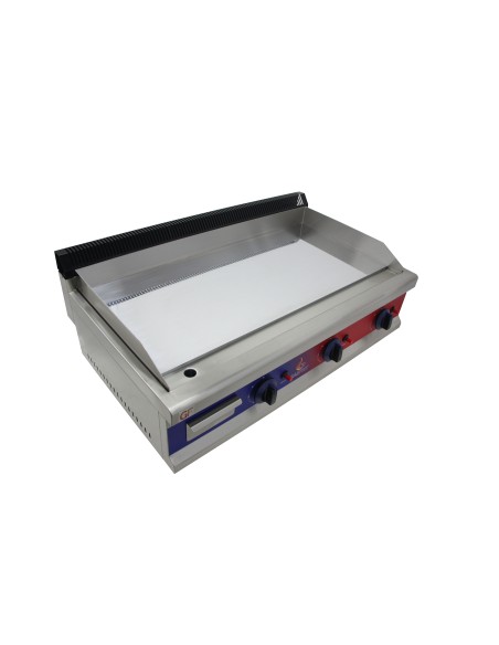 Gasfrit - Plancha de cromo duro de acero inoxidable a gas industrial para restaurante 950 x 575 x 365 mm 9 kw