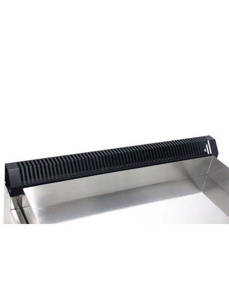 Gasfrit - Plancha de cromo duro de acero inoxidable a gas industrial para restaurante 800 x 575 x 365 mm 6 kw