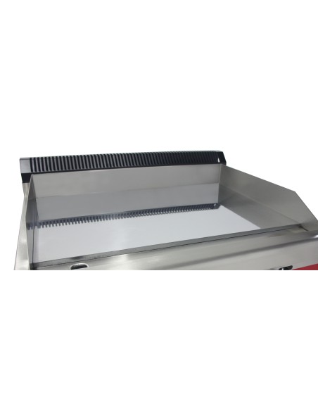 Gasfrit - Plancha de cromo duro de acero inoxidable a gas industrial para restaurante 800 x 575 x 365 mm 6 kw