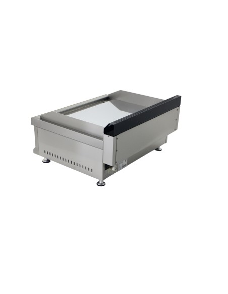 Plancha de cromo duro de acero inoxidable a gas industrial para restaurante 600 x 575 x 365 mm 6 kw