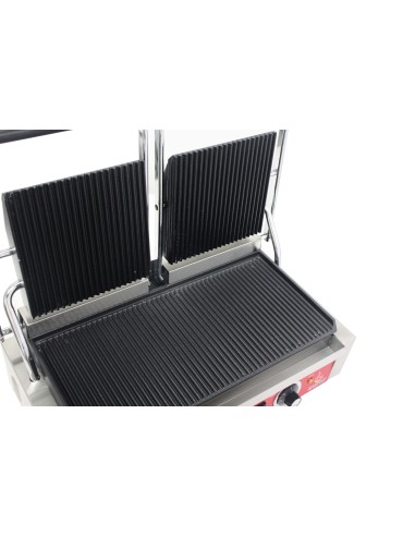 Grill eléctrico plancha de contacto doble...