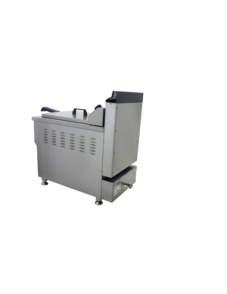 Freidora a Gas con grifo de 17 litros de 340x670x650 mm termostato EGO