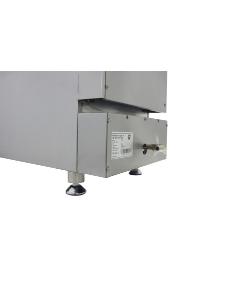 Freidora a Gas con grifo de 17 litros de 340x670x650 mm termostato EGO