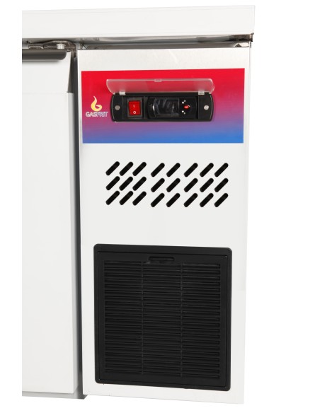 Mesa refrigerada , bajo mostrador 2 puertas de acero ventilada mural, 1500 x 600 x 850 + 100 mm alta calidad