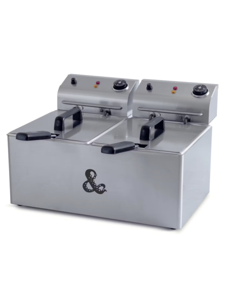 Freidora industrial 2 cuerpos 8 + 8 litros Movilfrit
