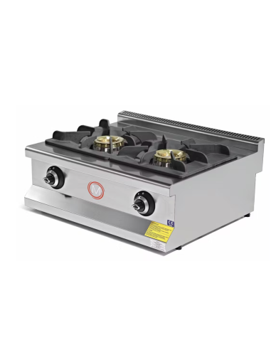 Cocina 2 fuegos sobremesa industrial...