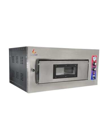 Horno de Pizzas a gas doble 4 + 4  x 33 cm 500 ºc