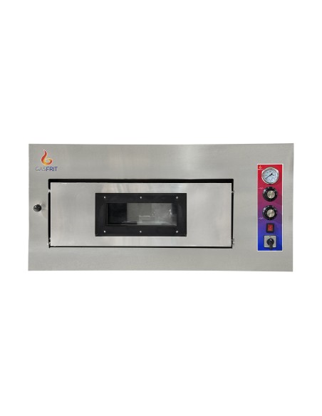 Horno de Pizzas a gas doble 4 + 4  x 33 cm 500 ºc