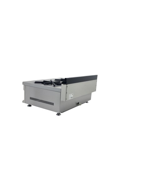 Cocina de encimera con Gas 2 fuegos , parrilla profesional industrial 720 x 475 x 420 mm