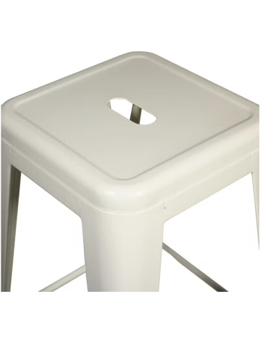 Taburete Tolix Blanco | Altura 75 cm | Acero...