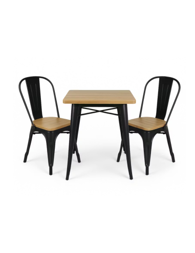 Juego de Mesa y 2 Sillas Industrial Factory |...