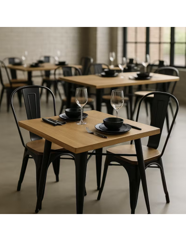 Juego de Mesa y 2 Sillas Industrial Factory |...