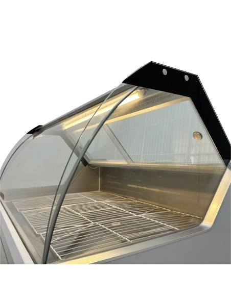 Vitrina Charcutera Color Blanco – 1500 x 1050 x 1200 mm Cristal Curvo