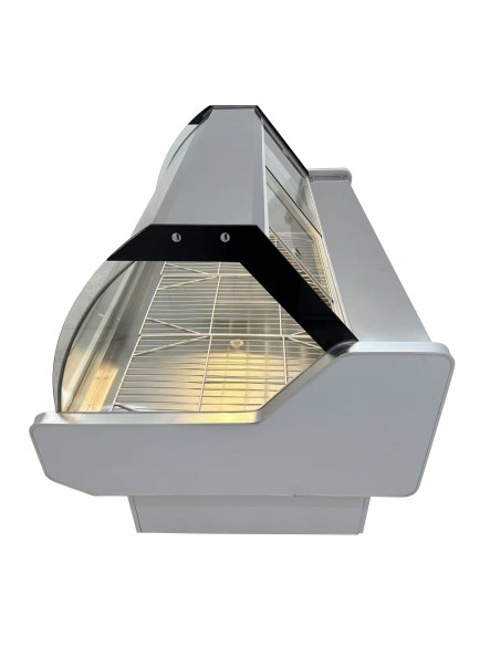 Vitrina Charcutera Color Blanco – 1500 x 1050 x 1200 mm Cristal Curvo