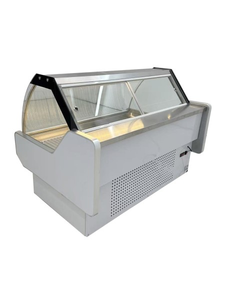 Vitrina Charcutera Color Blanco – 1500 x 1050 x 1200 mm Cristal Curvo