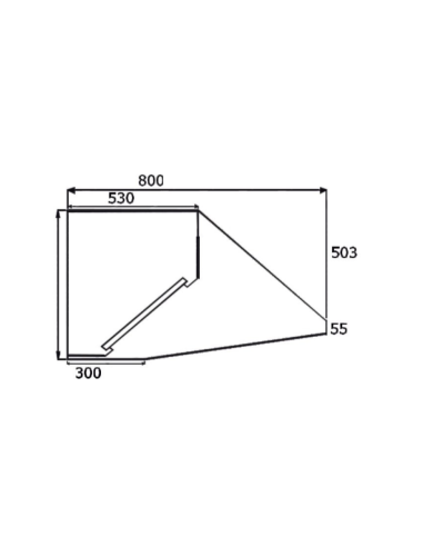 Campana extractora industrial de acero...