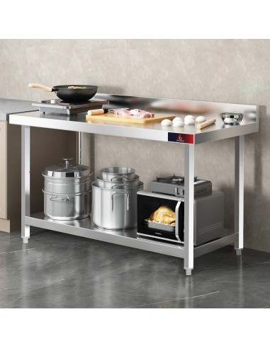 Mesa Mural con 1 Estantes 1500x600x850+ 100 mm|...