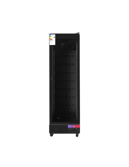 Armario expositor para bebidas refrigerado 1 puerta gran capacidad 540 x 580 x 1920 mm 400 litros refrigeración ventilada