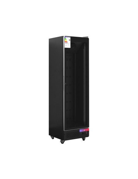 Armario expositor para bebidas refrigerado 1 puerta gran capacidad 540 x 580 x 1920 mm 400 litros refrigeración ventilada