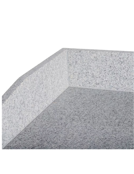 Mesa refrigerada para pizza de 3 puertas con encimera de granito