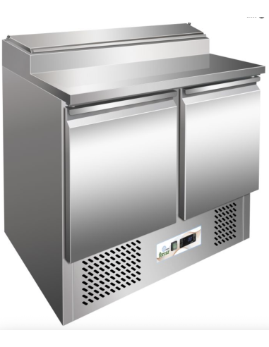 Mesa de preparación refrigerada de acero...