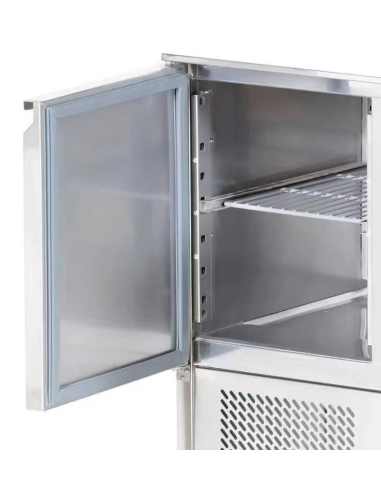 Mesa de preparación refrigerada de acero...