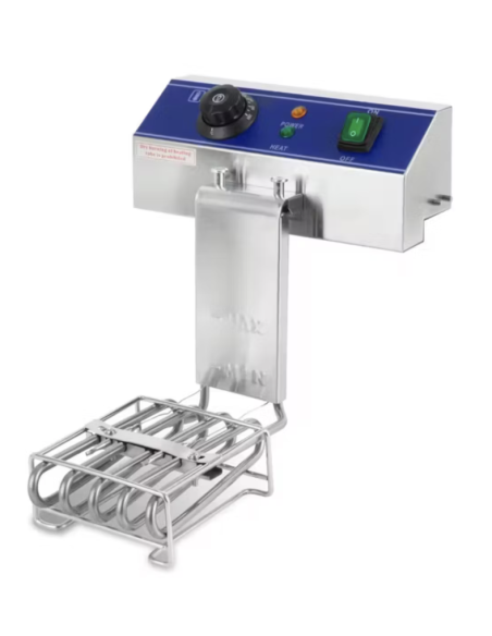 Freidora electrica 2 cubas 10 con grifo profesional industrial ultrarapida