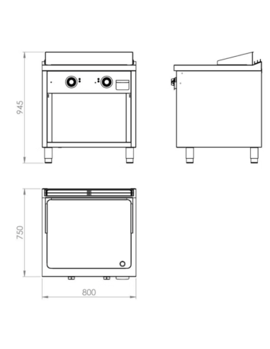 FryTop Industrial Trifásico Cromoduro Con...