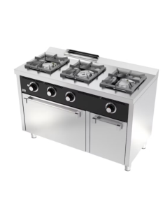 Cocina Industrial Gas 3 Fuegos Con Horno C3F600H de HR...