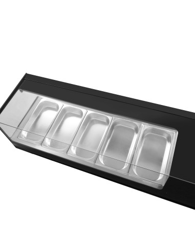 Vitrina para tapas refrigerada de acero...