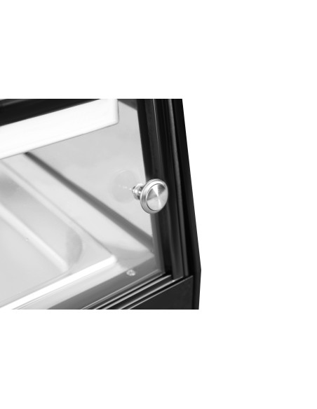 Vitrina para tapas refrigerada de acero inoxidable sobremesa 5 bandejas