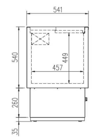 Botellero refrigerado bar 2 puertas, largo 1000...