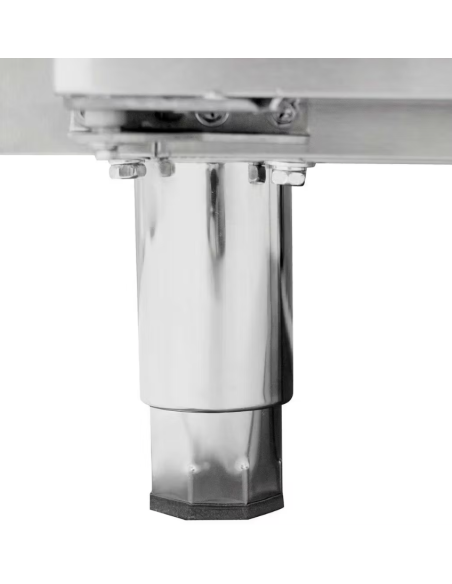 Mesa refrigerada , bajo mostrador 2 puertas de acero ventilada mural, 1360 x 700 x 850 + 100 mm alta calidad