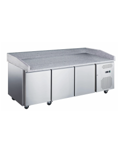 Mesa Pizzera Refrigerada de Preparación de 3 Puertas 800...