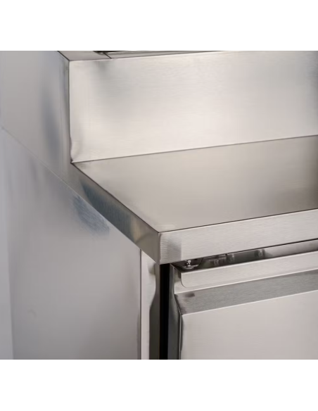 Mesa Ensaladera Refrigerada de Preparación 3 Puertas 2020 x 800 x 1085 mm para Cubetas GN 1/3