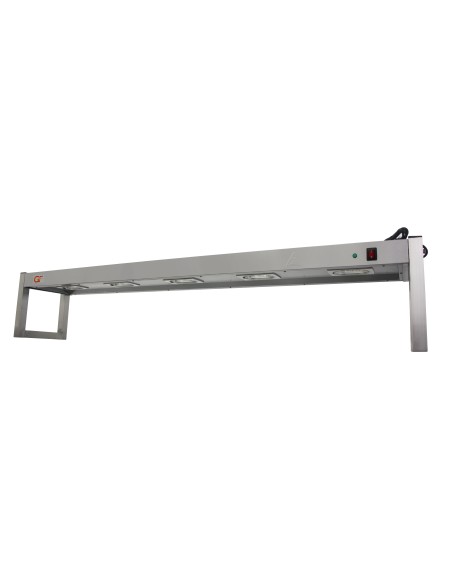 Lampara calentadora puenté termico para calentar comida en restaurantes 5 bombillas 1800 x 250 x 700 1500 w