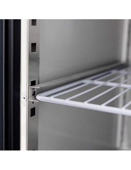 Mesa refrigerada , bajo mostrador 4 puertas de acero ventilada mural, 2230 x 700 x 850 + 100 mm