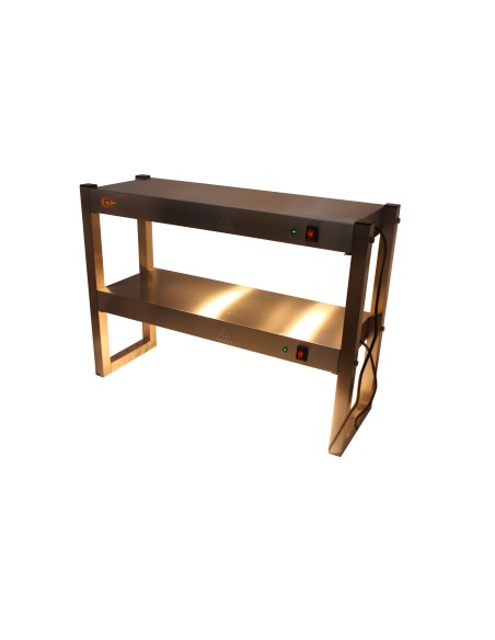 Lampara calefactora , puente termico de acero inoxidable 4bombillas 900 x 300 x 650 mm 1200 w