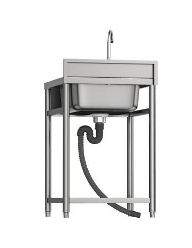 Fregadero de Acero Inoxidable de 1 Seno y grifo...