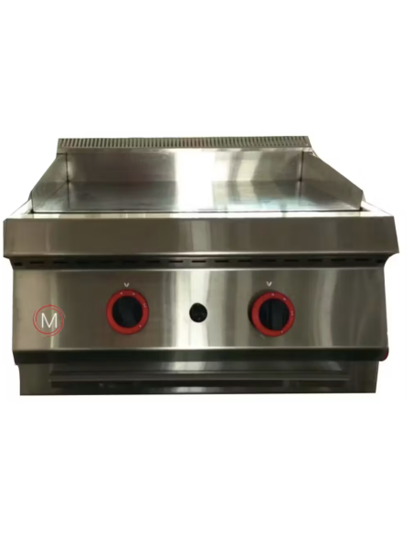 Plancha de asar de gas de cromo duro industrial acero inoxidable 600 x 600 mm