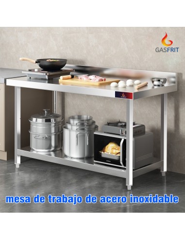 Mesa Mural con 1 Estantes 1200x700x850+ 100 mm|...