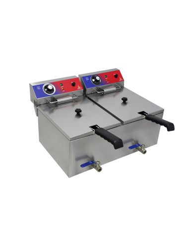 Freidora electrica 2 cuba 10+ 10 litros con...