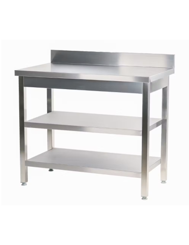 Mesa de trabajo de acero inoxidable 3 baldas...