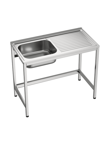 Fregadero industrial bajo barra 1 cuba 1...